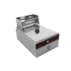 De un solo cilindro de un solo tamiz freidora eléctrica (versión de la computadora) - Freidora - foodmachtech